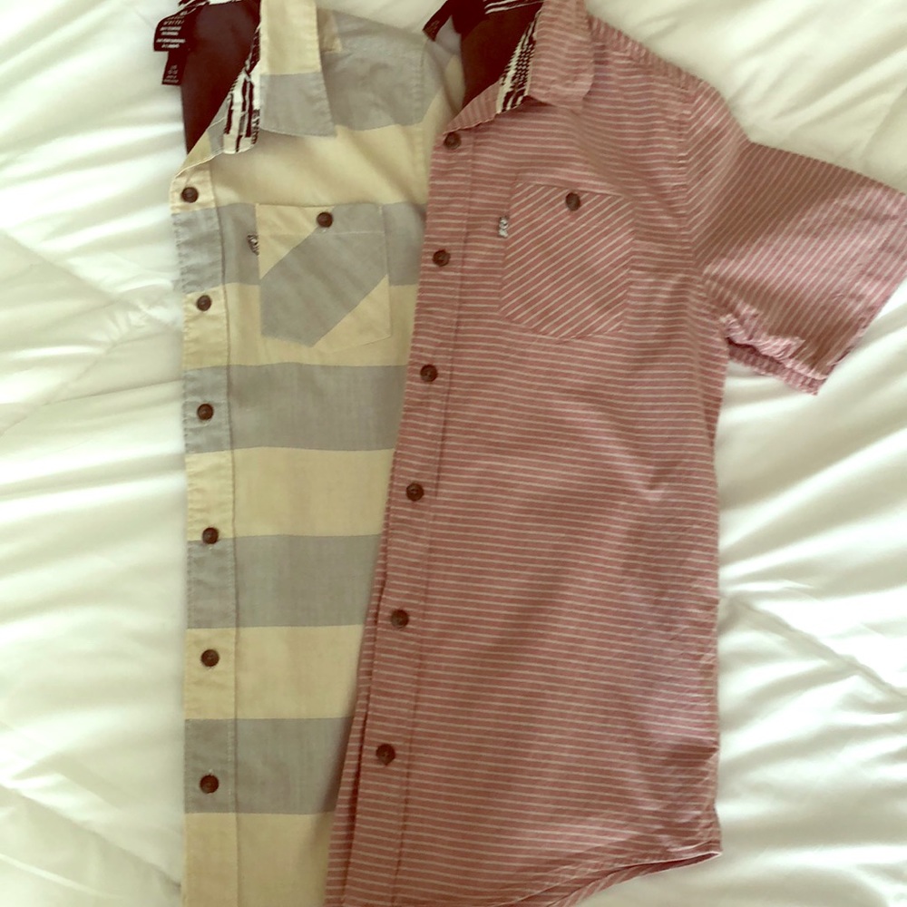 2 Shaun White button up boys shirts
